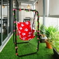 thumbnail image 3 of A-Frame Hammock Chair Stand, Heavy-Duty Steel Swing Stand with Adjustable Height and Non-Slip Feet, Indoor/Outdoor Hanging Chair Support, 3 of 9
