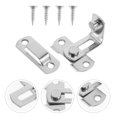 thumbnail image 3 of Shisuyan Small Hasp Latch Stainless Steel Silver 2Pcs 1.97X1.65X1.18In, 3 of 8