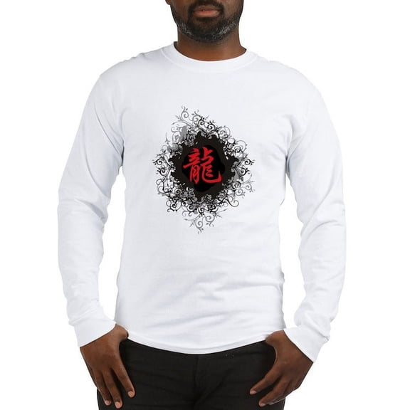 CafePress - Chinese Zodiac Dragon Long Sleeve T Shirt - Unisex Cotton Long Sleeve T-Shirt