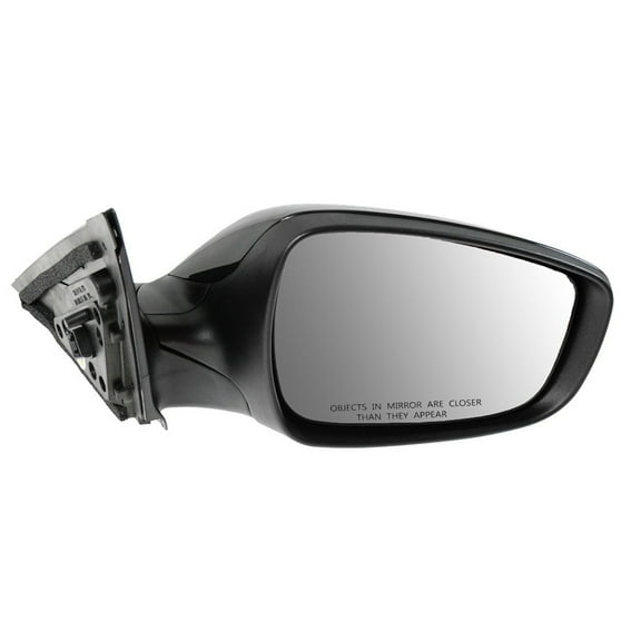 TRQ Passenger Side Power Mirror Paint to Match Smooth Black Fits 2012-2013 Hyundai Veloster without Panoramic Sunroof HY1321187