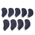 thumbnail image 2 of 9Pcs Set Waterproof Golf Iron Head Covers with Thick Plush Lining, Clear Label Design for Club Protection, 2 of 7