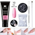 thumbnail image 1 of DPTALR Poly Extension Gel Nail Kit, Clear Builder Jelly Gel Nude Poly Nail Enhancement Trial All-in-One French Kit With Mini Nail For Nail Art Kit Nails 15ml, 1 of 1