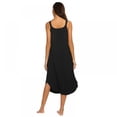 thumbnail image 4 of Baywell Tank Nightgown for Women Knee Length Dress Sleepwear Soft Nightgown Loose Tank Sleepdress Sleeveless Sleepshirt, Black, M, 4 of 9