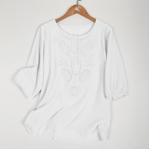 Women's Summer Casual Short Sleeve Round Neck Loose Tee Blouse - Soft Polyester Fabric, Fashion Solid Color Top for Daily Wear, Dating, Party, Work, Vacation