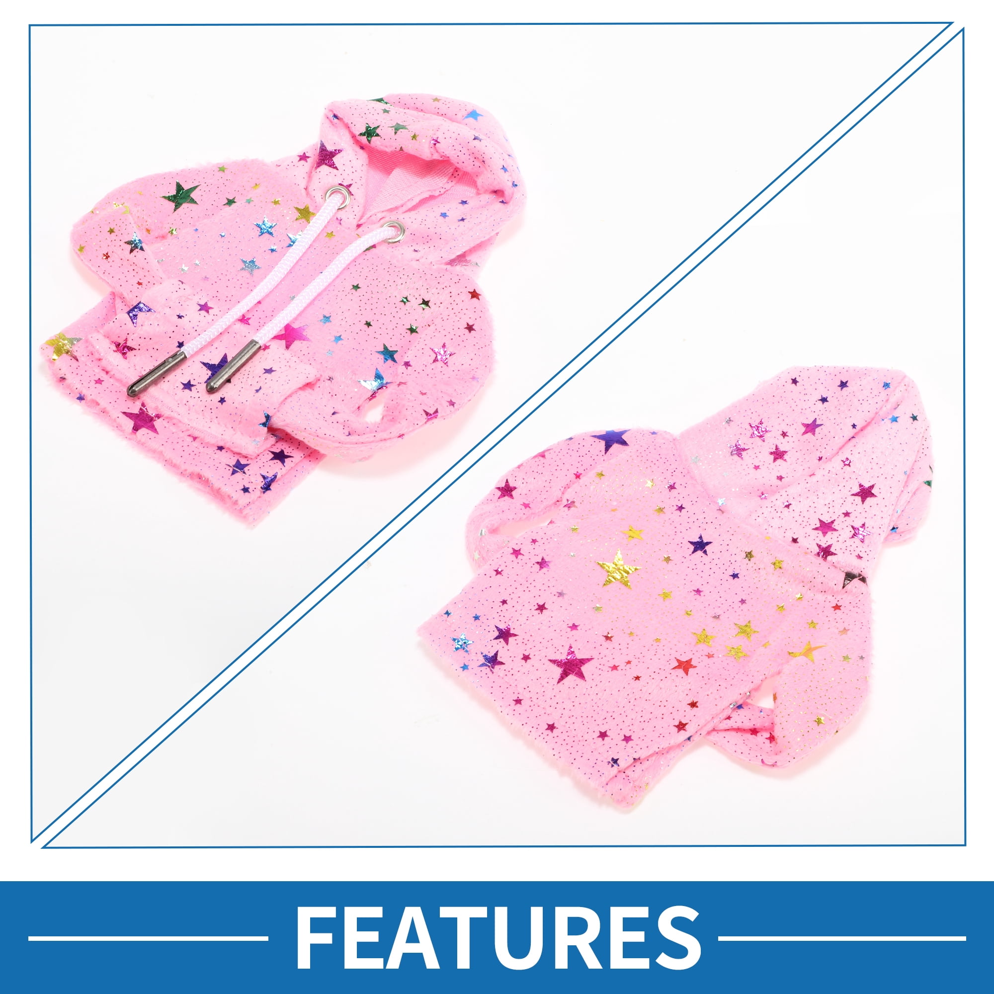 Unique Bargains Universal Shift Knob Cover Reflective Stars Pattern for Car RV Truck Pink