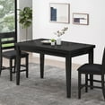 thumbnail image 2 of GDF Studio Boughton Farmhouse Counter Height Wood Dining Table, Black, 2 of 8