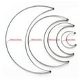 thumbnail image 2 of 8 Pieces Crescent Moon Wire Wreath Rings Wire Wreath Frame for Wedding Home Valentines Decoration (2 Inch/4 Inch/6 Inch/7.8 Inch), 2 of 5