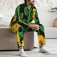 thumbnail image 7 of Sikiie Sunflower 1 Mens Pajama Set, Soft Warm Long Sleeve Sleepwear, Cozy Button-Down Pjs for Men-Medium, 7 of 7