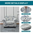 thumbnail image 2 of CHUNTIAN 2 Piece Chair Covers Printed Sofa Covers Couch Covers Washable Armchair Sofa Couch Slipcover Furniture Protector with Elastic Bottom for Living Room (Armchair, 20), Small, 2 of 5
