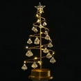 thumbnail image 4 of KEINXS Christmas Tree Crystal Lamp  Crystal Spiral Christmas Tree with Glittering Star  13 Inch Gold Christmas Tree Light with Metal Stand, 4 of 8