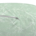 thumbnail image 3 of Autumn Pouf Cover with Zipper, Modern Soft Pastel Colored Bare Simple Fall Winter Tree Branches Composition, Soft Decorative Fabric Unstuffed Case, 30" W X 17.3" L, Pale Green White, by Ambesonne, 3 of 5