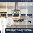 thumbnail image 2 of Luxrite Vintage ST19 LED Light Bulb 4.5W=60W 5CCT Dimmable 500 Lumens LED Edison Bulb UL Listed E26 Base 12-Pack, 2 of 7