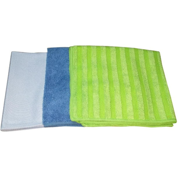 Autofiber | Amphibian Mini Microfiber Glass Towel Green/Gray (3-pack)