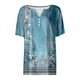 thumbnail image 3 of MKLEKYY Playeras De Algodon Mujer Tops De Mujer Con Cuello Henley, Botones, Camisas Sexys, Blusas Elegantes De Manga Corta, Sudaderas Con Estampado Geométrico, Ropa Talla XL, 3 of 3