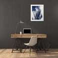 thumbnail image 3 of Miller, Melonie 12x14 White Modern Wood Framed Museum Art Print Titled - Palm Shadows Blue II, 3 of 4