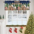 thumbnail image 4 of Kitchen Curtain Valances for Windows,Abstract Gingerbread Candy Rod Pocket Small Valance Panel, 4 of 8