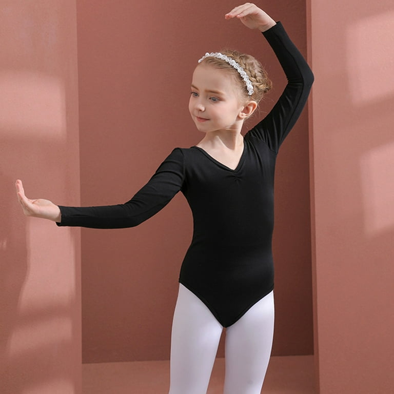 Kyaiguo 3-11T Girls Long Sleeve Gymnastics Leotards for Kids