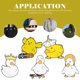 thumbnail image 4 of 1 juego de lindos broches de pato pintados, adorables insignias de solapa, alfileres de ropa con dibujos animados, 4 of 7