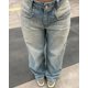 thumbnail image 5 of Pantalones vaqueros Vintage de cintura alta para mujer, Jeans antiguos de imitación lavados azules, Pantalones rectos holgados Y2K Harajuku, pantalones casuales de pierna ancha, nueva moda, 5 of 5