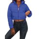 thumbnail image 1 of VISgogo, chaqueta corta para mujer, chaquetas de plumón de Color sólido a la moda, abrigo acolchado recortado, abrigo cálido de invierno VISgogo moda, 1 of 6