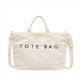thumbnail image 2 of Bolso Tote de Lona Pana de Gran Capacidad, Diseño Casual Ligero con Correa Ajustable, Bolsillo con Cremallera, Negro Blanco Rosa Verde, 43x31x11cm, 2 of 7