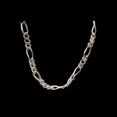 thumbnail image 2 of Italian! Sterling Silver Figaro Chain Bracelet Or Anklet | 8" Long |, 2 of 4