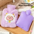 thumbnail image 5 of Bobasndm Tummy Warmers Hot Water Bottle Rubber Bag Cute Cartoon Warm Relaxing Safe Heat Cold Large Plush Cloth Hot Water Bag, 5 of 9