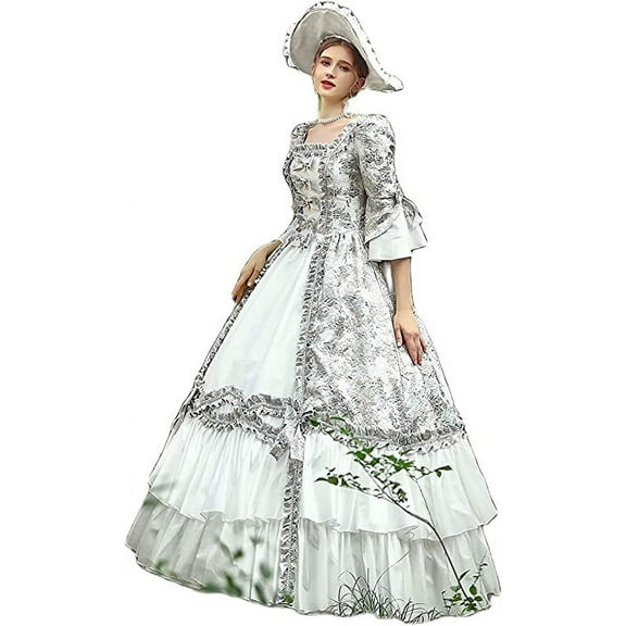 KEMAO Rococo Baroque Marie Antoinette Dresses 18th Century Renaissance Costumes Historical Period Dress Ball Gown