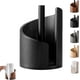 thumbnail image 1 of Mountain Paper Towel Holder Countertop with Mango Wood Round Base and Iron Holder, Wood Paper Towel Holders Countertop, Easy One-Handed Operation for Kitchen Bathroom (Black), 1 of 7