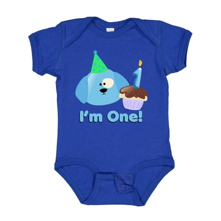 

Inktastic 1st Birthday Puppy Blue Gift Baby Boy Bodysuit