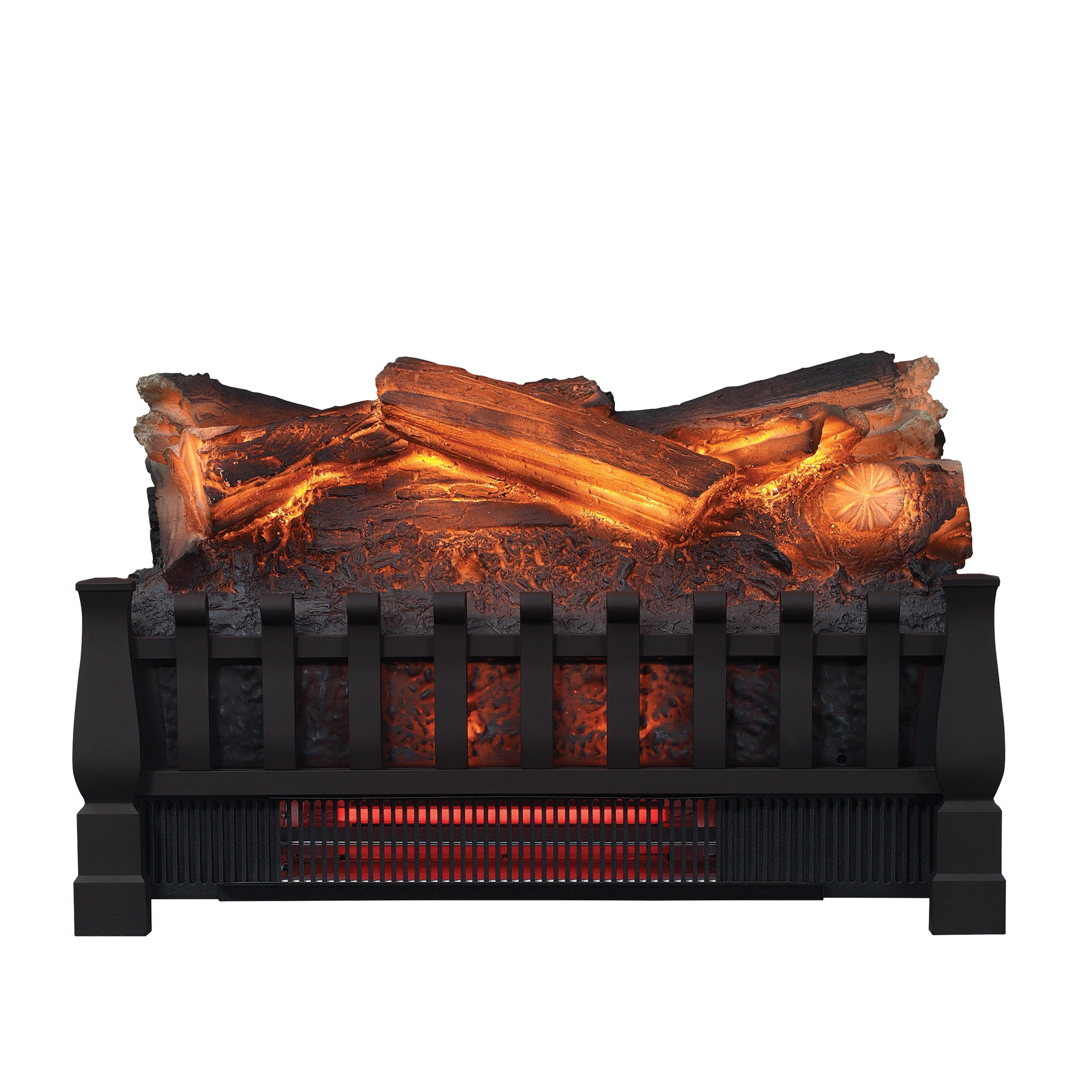 duraflame infrared quartz log set heater with 3d flame effect & remote