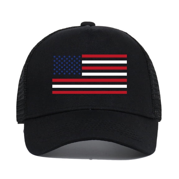 Baseball Caps For Men Women American Flag Print Cotton Five Panel Mesh Snapback Hat Adjustable Baseball Cap Summer BK1 A