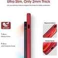 thumbnail image 4 of Liquid Silicone Case for iPhone 12 Pro, [Camera Protection] [Anti Fingerprint] [Wireless Charging] 4 Layer Phone Case Protective Cover, Built-in Microfiber Case Cover, 6.1", Red, 4 of 14