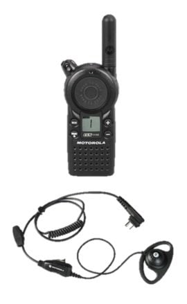 HKLN4599 Motorola Two Way Radio Earpieces for RMU2040 CLS1110 RMM2050 Qty 4 