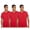 Engine Red, variant on Mens 3-Pack Cotton Short Sleeve Crewneck T-Shirt, Black, Large