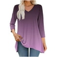 thumbnail image 2 of Fashion Fall Saving Women's Tops Long Sleeve Womens T Shirts Pullover Plus Size Shirts for Women My Items My Order, 2 of 6