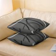 thumbnail image 5 of Ryan; Modern Geometric Throw Pillow Covers Gray Black Circles Print Pillow Cases for Boys Men Adults Abstract Swirls Simple Style Square Cushion Covers for Office Couch Sofa 18x18 Inch Set of 2, 5 of 8