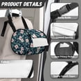 thumbnail image 6 of ZIATUBLE Floral Paper Towel Holder Green Leaves Paper Dust Cover Case with Smooth Zipper Hanging Toilet Paper Dispenser Kitchen Paper Towel Holder Organizer Lightweight Storage Bags, 6 of 7