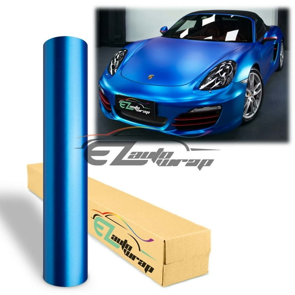 Premium Matte Metallic Satin Pearl Blue Vinyl Wrap Full Entire Car Air Bubble Free