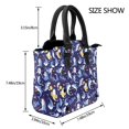 thumbnail image 2 of Lsque Cute Shark Pattern Leather Rivet Shoulder Bag – Elegant Genuine Leather & Microfiber PU Crossbody with Detachable Adjustable Strap, 2 of 5