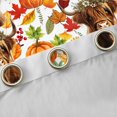thumbnail image 4 of Homewish Watercolor Highland Cow Blackout Curtains, Fall Maple Pumpkin Curtains Pack of 2 (42x84 Each), White Orange Brown Red, 4 of 5