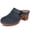 874 Blue, variant on Ecetana Mules for Women Wedge Sandals Comfortable Dressy Slip On Shoes