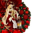 thumbnail image 5 of Douhoow Christmas Wreath for Front Door Christmas Wreath Sign Holiday Wall Garland Decor, 5 of 9