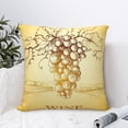 thumbnail image 4 of Pofeuu Bunch of Grapes Print Double-sided plush pillowcase Square Throw Pillow Covers Pillows Cover for Living Room Bedroom Sofa Couch Cushion Cover（No pillow core）-22"x22", 4 of 7
