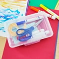 thumbnail image 3 of Pen+Gear Lightweight Plastic Pencil Box with Snap-on Lid, Clear with Confetti Glitter, 1-Pack, 3 of 7