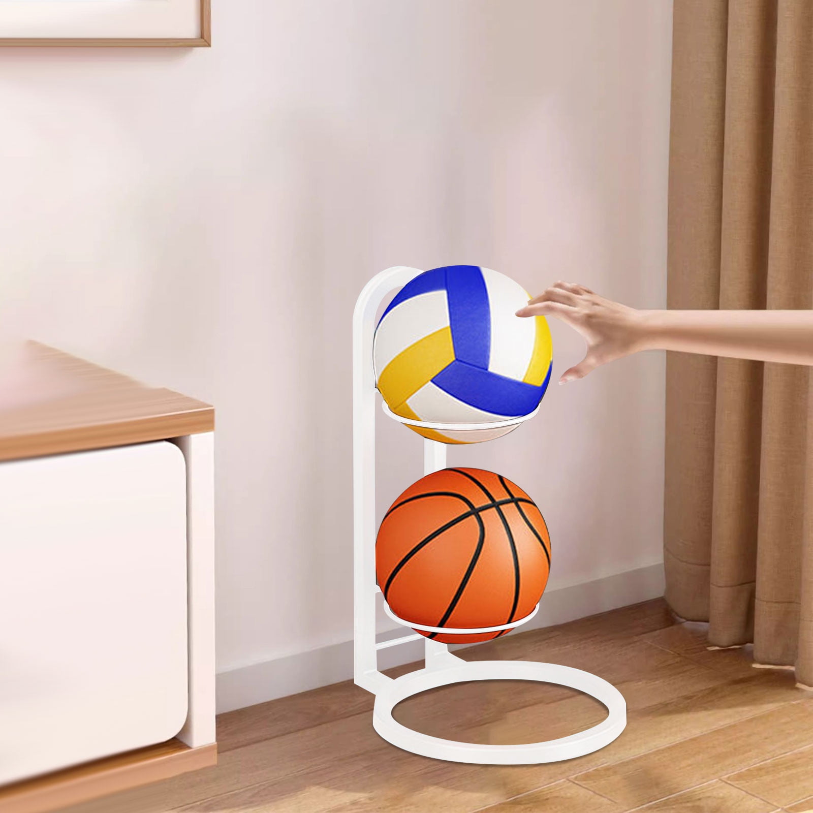 Support De Rangement Pour Ballons – Modèle Cube évolutif 3/4/5 Niveaux, Stable Et Gain De Place, Pour Basket, Foot, Volley