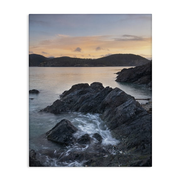 Stupell Industries Rustic Lodge Rocky Sea Cliffs Canvas Art, 24 x 30, by Alan Majchrowicz