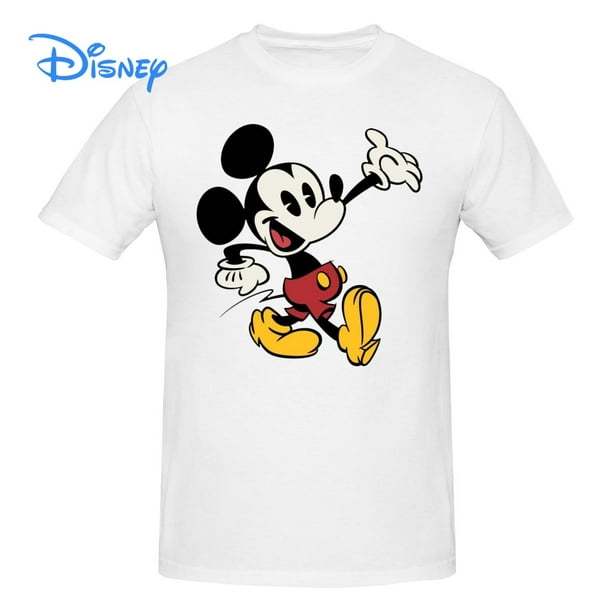 Disney Mickey Mouse Cartoon Creative T shirt Harajuku Short Sleeve T-shirt 100% Cotton Graphics Tshirt Brands Tee TopS Gao Jinjia LED