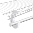 thumbnail image 3 of Support de Tringle de Garde-Robe Suspendu 4 Pcs, Support de Tringle d'Étagère de Garde-Robe 3/4, Supports de Garde-Robe Robustes en Forme de J pour Suspendre des Vêtements, 3 of 7