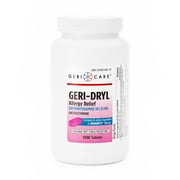 Geri-Care Allergy Relief 25 mg Diphenhydramine HCl Tablet, 1,000 per Bottle